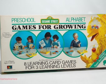 Sesame Street Games for Growing Preschool Alphabet - iGi 1986 COMPLETE