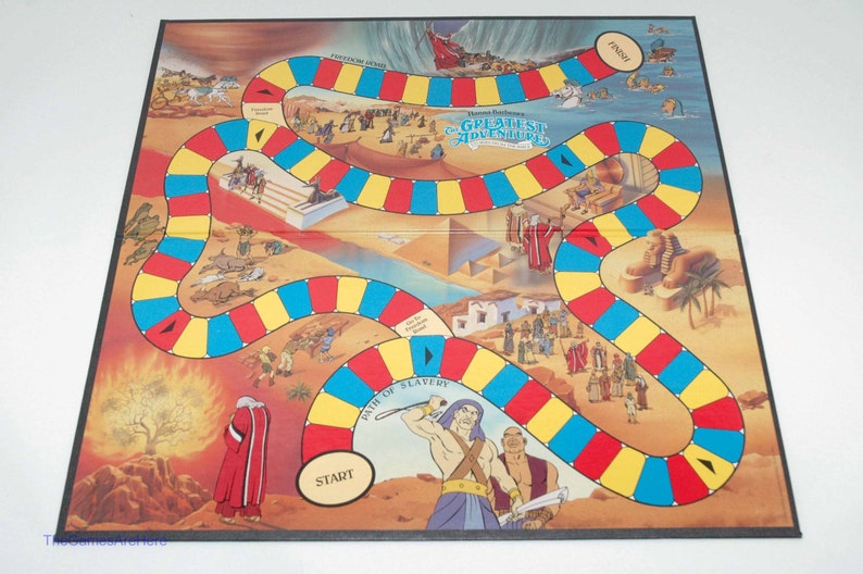 Moses Board Game Hanna Barbera s Greatest Adventure From Etsy