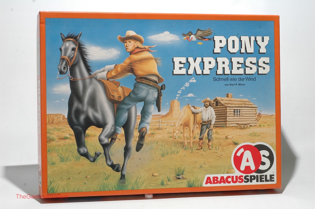 Pony Express Game - Abacus Spiele 1991 Imported From Germany W English