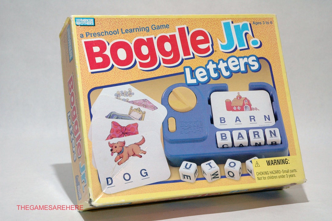 Boggle Jr. Letters Preschool Learning Game - Parker Brothers 1992 ...