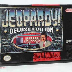 Jeopardy! Deluxe Edition - Super Nintendo, Gametek 1993