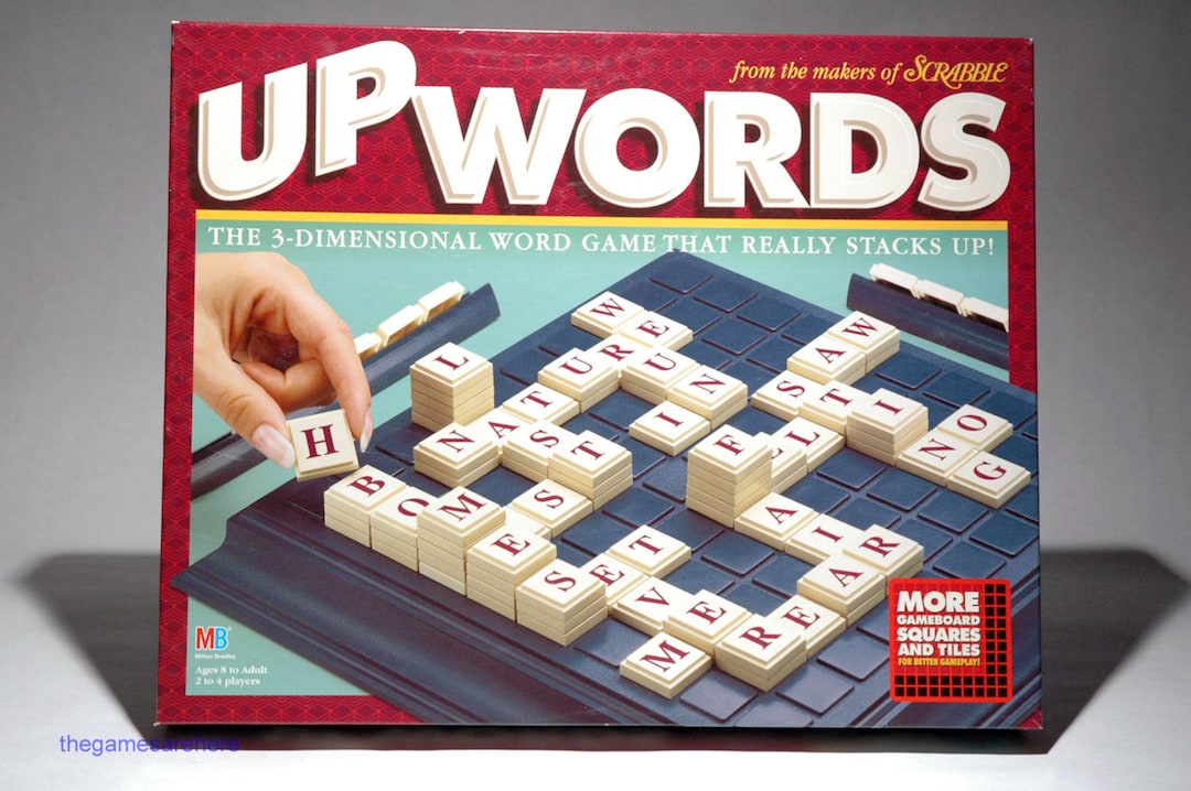 Upwords 3D Word Game - Milton Bradley 1997 (read Description) - Etsy