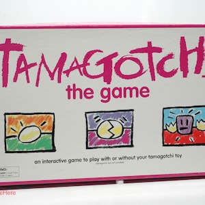 Tamagotchi the Game Board Game - Cardinal 1997 w Some Box Stains (Read Description)