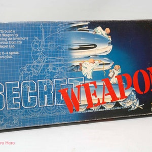 Secret Weapon Board Game - Selchow and Righter 1984 COMPLETE