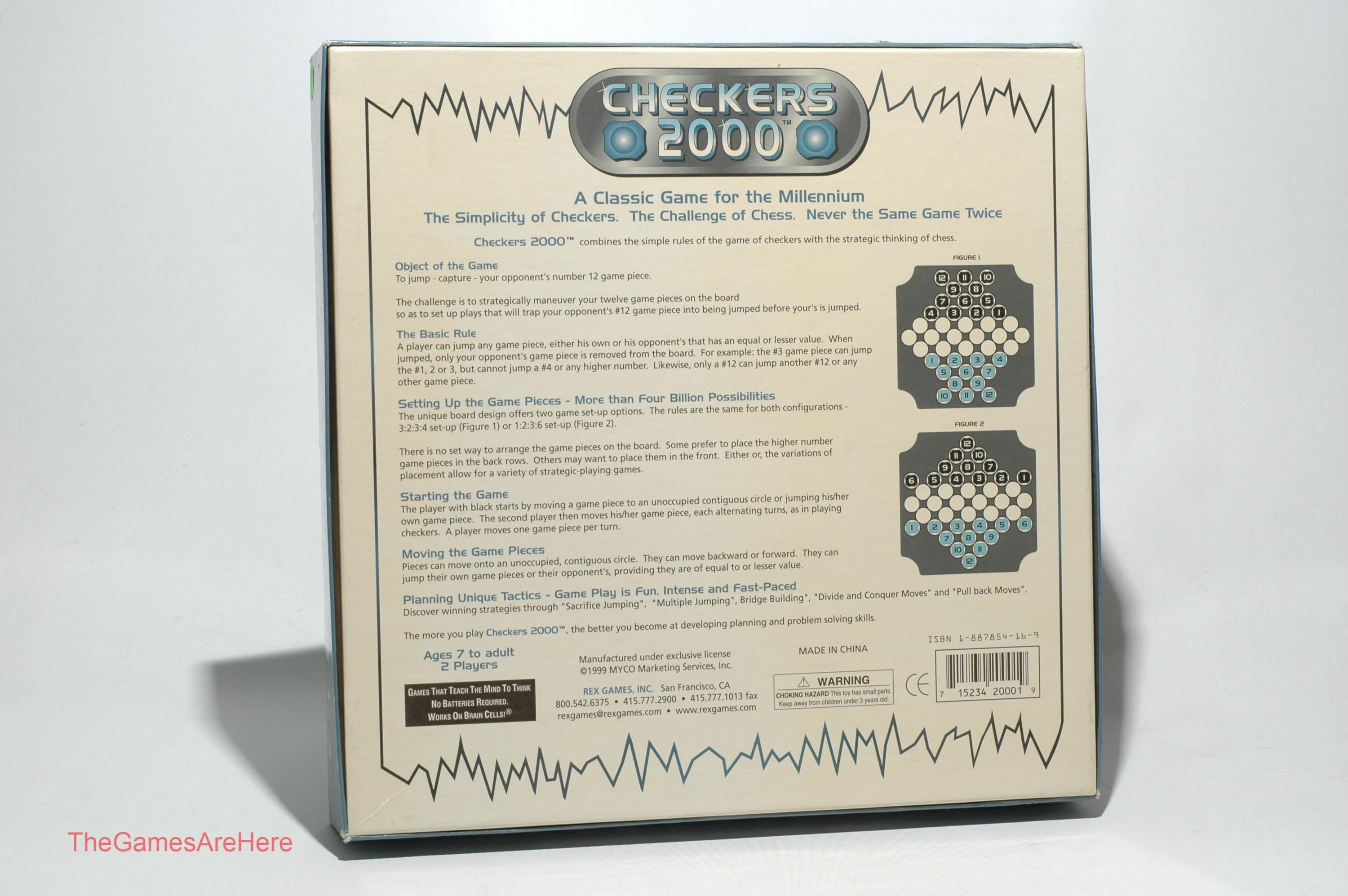 Checkers 2000 Game - Myco 1999 COMPLETE - Etsy