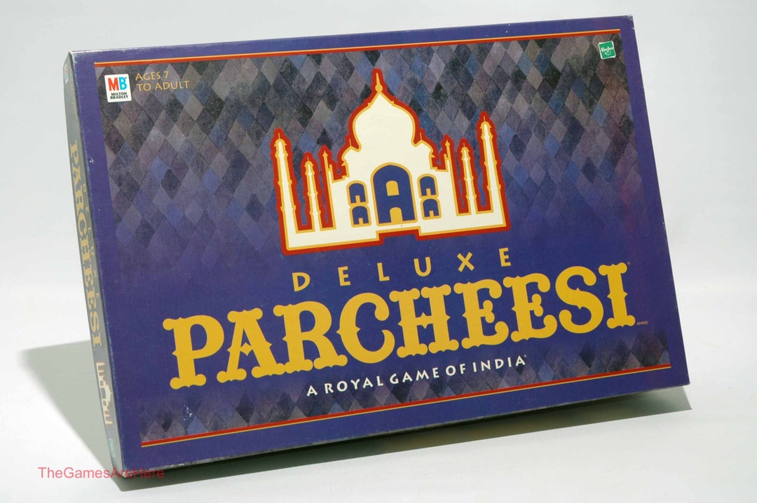 Parcheesi Royal Game of India Milton Bradley 1999 COMPLETE W Some Wear ...