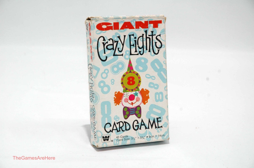 Giant Crazy Eights Card Game Whitman 1981 COMPLETE (read Description