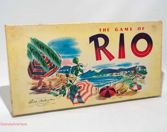 The Game of Rio - Parker Brothers 1956 COMPLETE with Wear