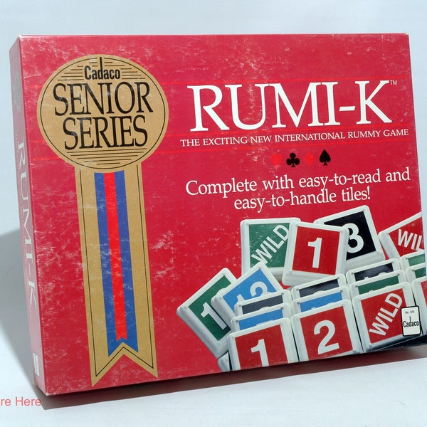 Rumi-K Senior Series Game - Cadaco 1989 COMPLETE w New Parts