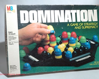Domination Strategy Game - Milton Bradley 1982 COMPLETE w Box Wear (read description)