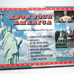 Know Your America Game - Cadaco 1982 COMPLETE (Read Description)