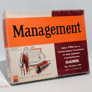 Management Game - Avalon Hill 1961