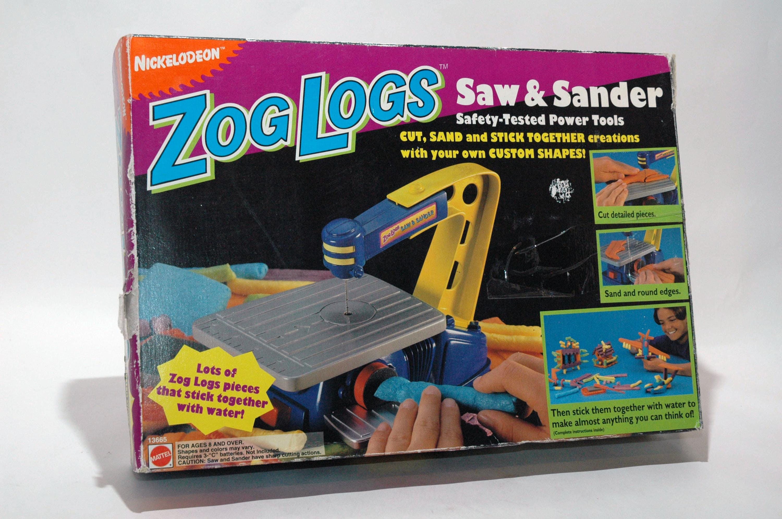 Zog Logs Saw & Sander Power Tool Toy - Nickelodeon Mattel 1995 W
