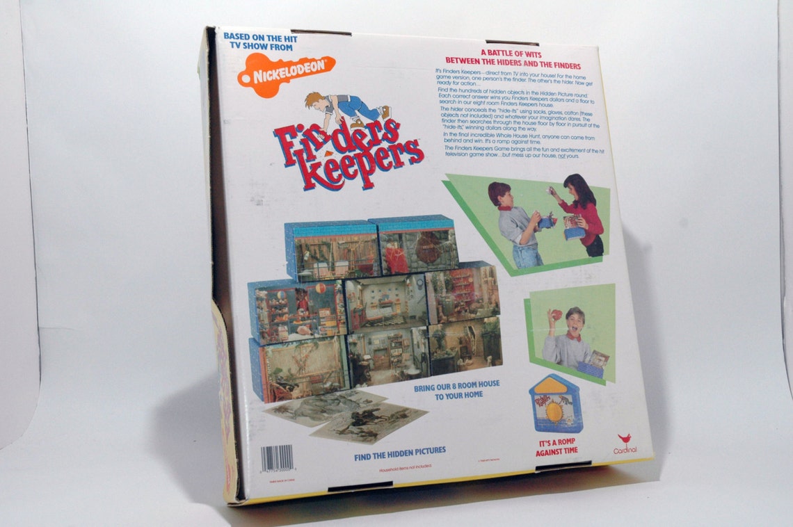 Finders Keepers From Nickelodeon Cardinal 1988 COMPLETE Etsy