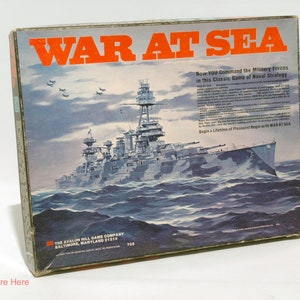 War at Sea Game - Avalon Hill 1976 COMPLETE (read description)