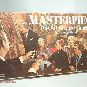Masterpiece the Art Auction Game - Parker Brothers 1970 COMPLETE (read description)