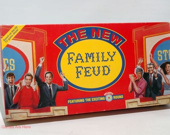 The New Family Feud Board Game - Pressman 1993 COMPLETE w Some New Parts (Read Description)