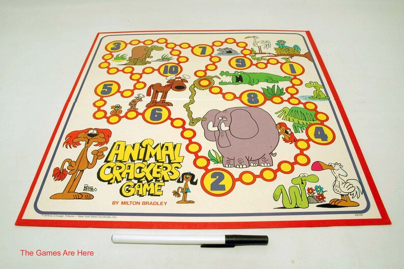 Animal Crackers Game from Milton Bradley 1979 Etsy