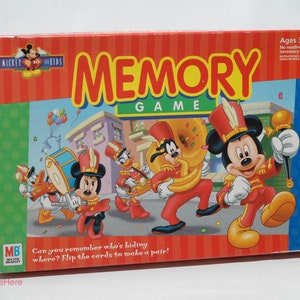 Memory Game Mickey for Kids Mickey Mouse - Hasbro 1996 COMPLETE (Read Description)