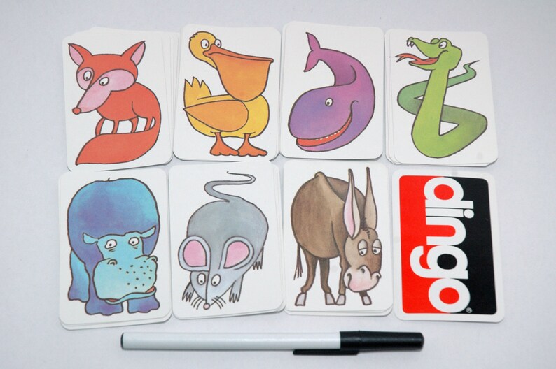 Dingo Card Game Discovery Toys 1989 Etsy