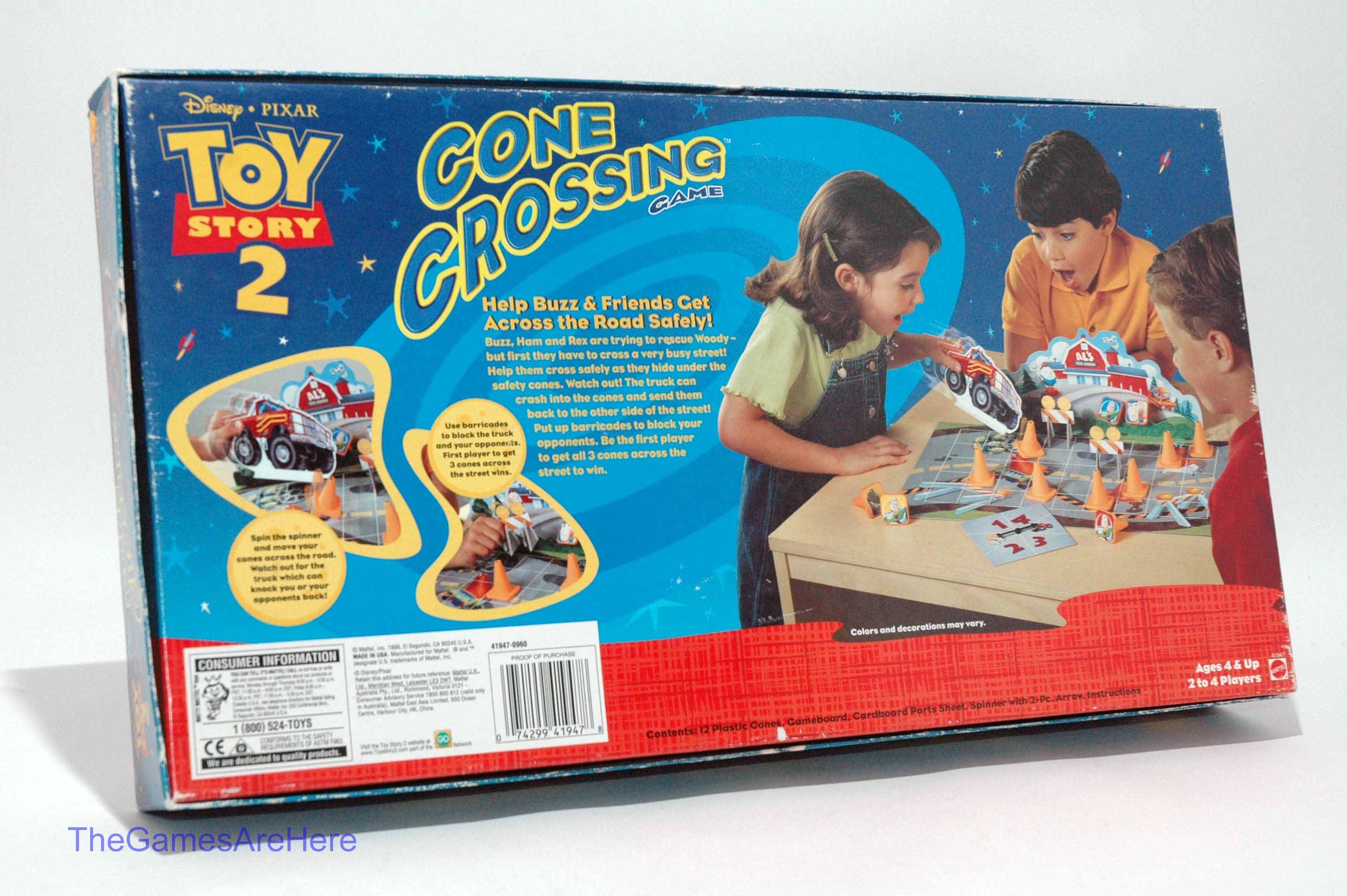 Vintage Toy Story 2: Cone Crossing Game by Mattel - 1999 Edition -  Complete!