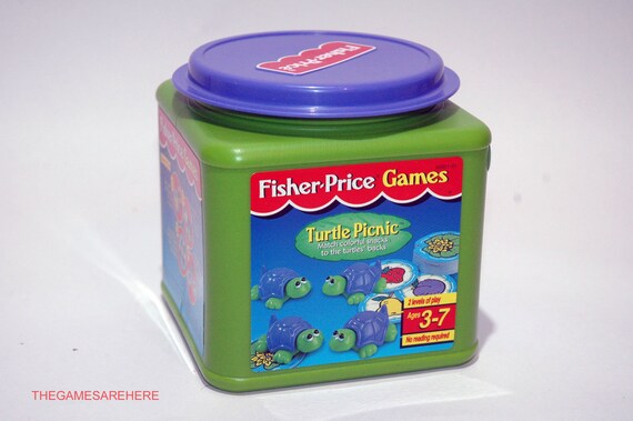 Turtle Picnic Game In Plastic Box Fisher Price 1998 Read Etsy