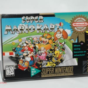 Super Mario Kart Players Choice - Super Nintendo 1996 COMPLETE Tested Good