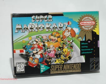 Super Mario Kart Players Choice - Super Nintendo 1996 COMPLETE Tested Good