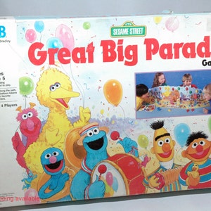 Sesame Street Great Big Parade Game - Milton Bradley 1989 COMPLETE (read description)