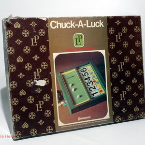 Chuck-A-Luck Game - Pressman 1973 w Box Wear