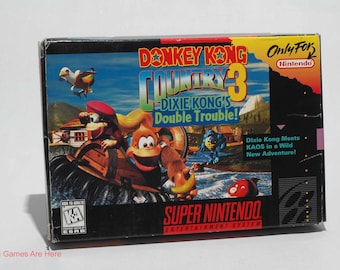 Super Nintendo Donkey Kong Country 3 Box - Etsy
