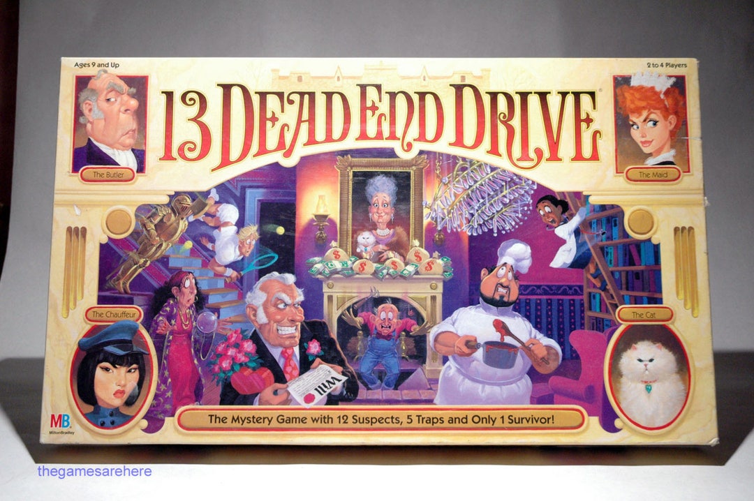 13 Dead End Drive Board Game Milton Bradley 1993 (read