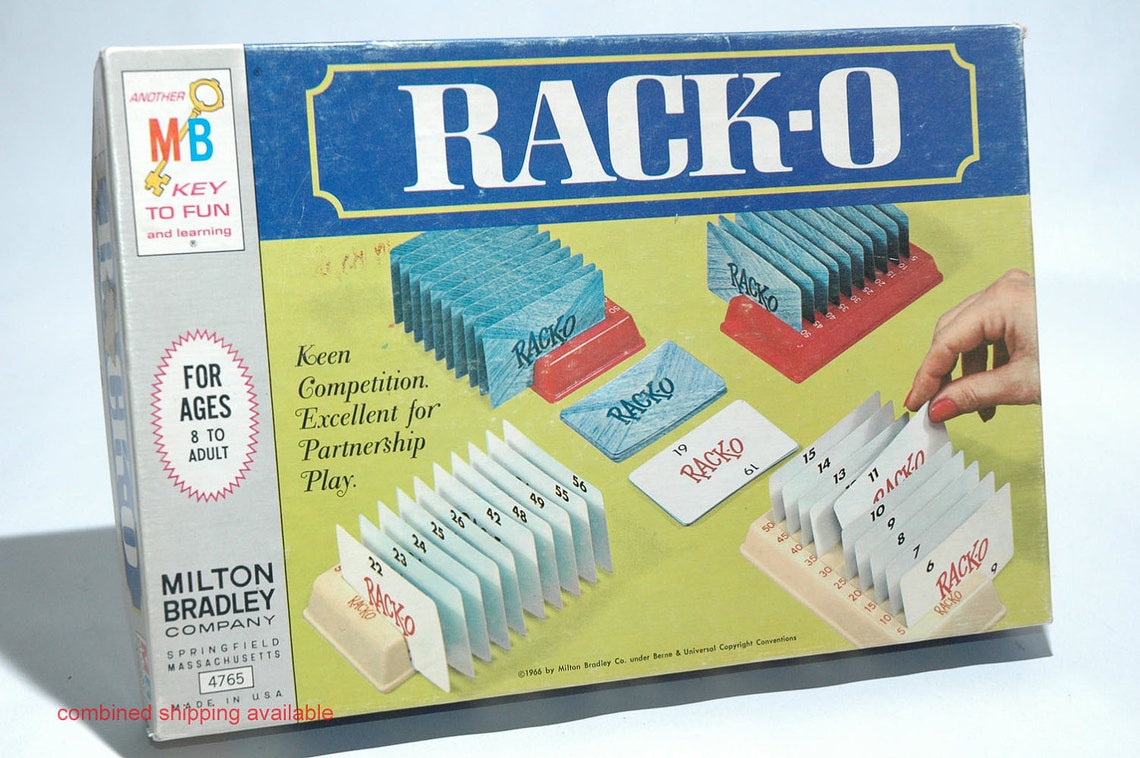 Racko Card Game from Milton Bradley 1966 COMPLETE read Etsy