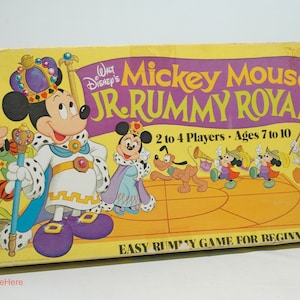 Mickey Mouse Jr. Rummy Royal Card Game - Whitman 1979