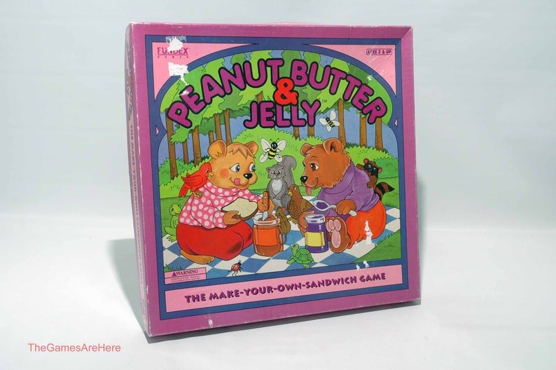 Peanut Butter And Jelly Game From Fundex 1997 Complete Read Etsy