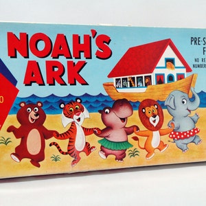 Noah&#39;s Ark Pre School Game - Cadaco 1967