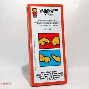 Wooden Dominos from Italy Ci Ragiono E Gioco in Case 1983