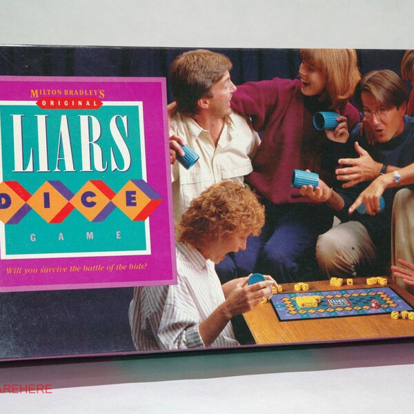 Liars Dice Game from Milton Bradley 1987 COMPLETE (read description)