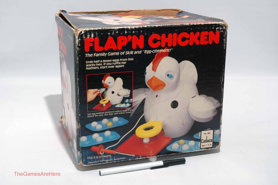 Flap'n Chicken - Cadaco 1987 COMPLETE (read Description) - Etsy