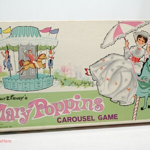 Mary Poppins Carousel Game - Parker Brothers 1964 Complete