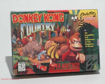 Super Nintendo Donkey Kong Country 3 Box - Etsy
