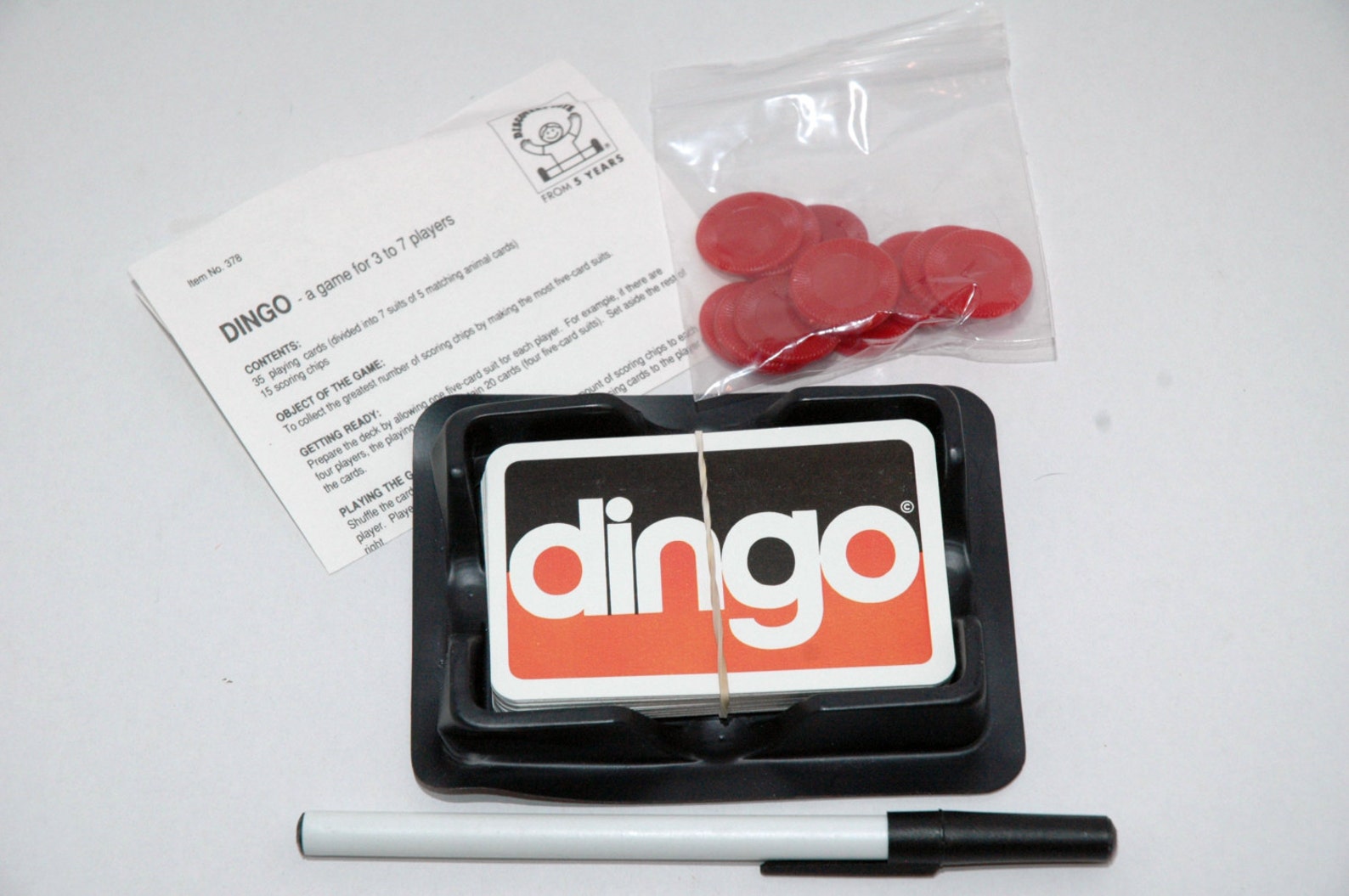 Dingo Card Game from Discovery Toys 1989 Etsy