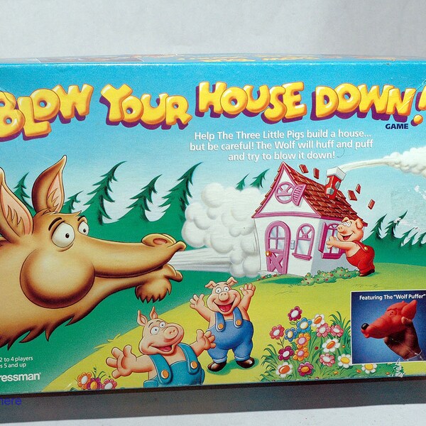 Blow Your House Down! Game - Pressman 1992 COMPLETE (read description)