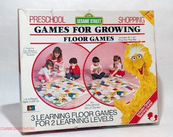 Sesame Street Games for Growing Preschool Shopping - iGi 1987 COMPLETE (read description)