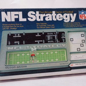 NFL Strategy Football Game from Tudor Games 1981 COMPLETE (read description)