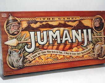 Jumanji Board Game - Milton Bradley 1995 COMPLETE (read description)
