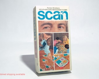 Scan Split Second Matching Game - Parker Brothers 1970 COMPLETE (read description)
