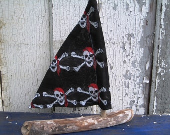 Pirate Ship,Pirate Theme,Pirate Party,Pirate Birthday,Driftwood Sailboat,Wood Sailboat,Driftwood Wood,Boat Cake Topper,Boat Photo Prop