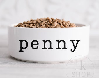 Tazón para perros personalizado Tazón para mascotas para gatos Alimentador para perros personalizado Tazón para perros de cerámica Tazón de comida Tazón de agua Regalo divertido para mascotas Tazón para mascotas personalizado Platos para perros