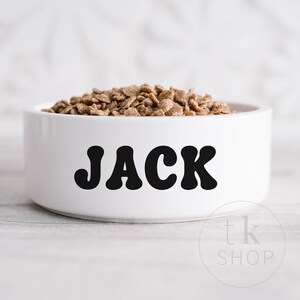 Personalized Dog Bowl Cat Pet Bowl Customized Dog Feeder Ceramic Dog Bowl Food Bowl Water Bowl Funny Pet Gift Custom Pet Bowl Dog Dishes